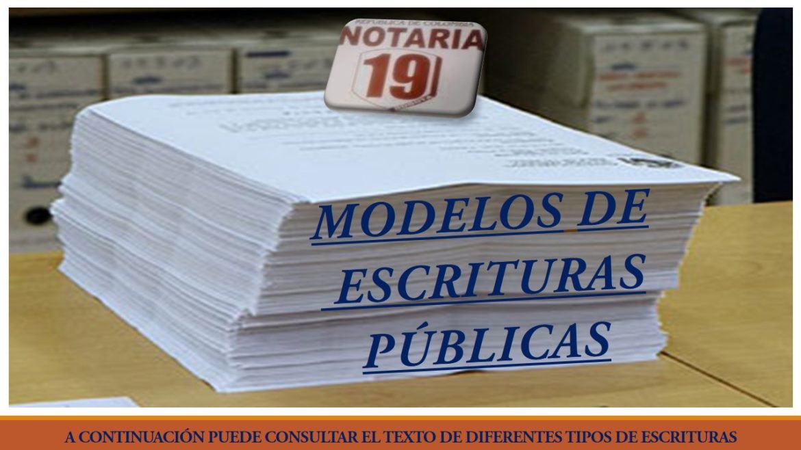 Minutas Notaría 19 Servicios Notariales Bogota