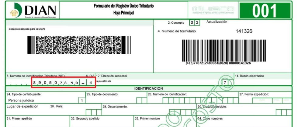 Nit Dian Notaría 19 Servicios Notariales Bogota